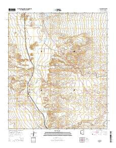 Land Arizona Current topographic map, 1:24000 scale, 7.5 X 7.5 Minute, Year 2014