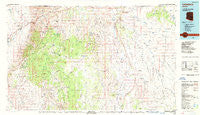 Littlefield Arizona Historical topographic map, 1:100000 scale, 30 X 60 Minute, Year 1987
