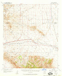 Luzena Arizona Historical topographic map, 1:62500 scale, 15 X 15 Minute, Year 1957