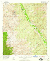 Mammoth Arizona Historical topographic map, 1:62500 scale, 15 X 15 Minute, Year 1948