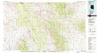 Mammoth Arizona Historical topographic map, 1:100000 scale, 30 X 60 Minute, Year 1986