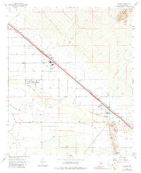 Marana Arizona Historical topographic map, 1:24000 scale, 7.5 X 7.5 Minute, Year 1967