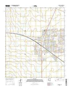 Maricopa Arizona Current topographic map, 1:24000 scale, 7.5 X 7.5 Minute, Year 2014