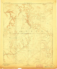 Marsh Pass Arizona Historical topographic map, 1:250000 scale, 1 X 1 Degree, Year 1892