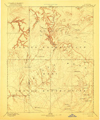 Marsh Pass Arizona Historical topographic map, 1:250000 scale, 1 X 1 Degree, Year 1892