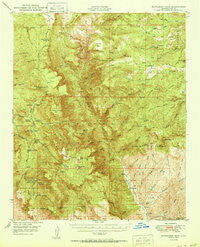 McFadden Peak Arizona Historical topographic map, 1:62500 scale, 15 X 15 Minute, Year 1950