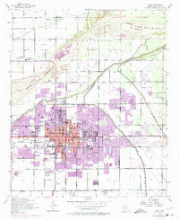Mesa Arizona Historical topographic map, 1:24000 scale, 7.5 X 7.5 Minute, Year 1972