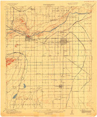 Mesa Arizona Historical topographic map, 1:62500 scale, 15 X 15 Minute, Year 1915