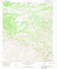 Mescal Warm Spring Arizona Historical topographic map, 1:24000 scale, 7.5 X 7.5 Minute, Year 1968