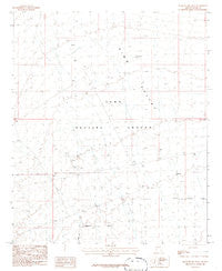 Mesquite Jim Well Arizona Historical topographic map, 1:24000 scale, 7.5 X 7.5 Minute, Year 1986