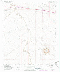 Meteor Crater Arizona Historical topographic map, 1:24000 scale, 7.5 X 7.5 Minute, Year 1968