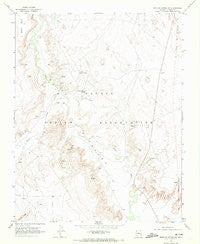 Mexican Water SW Arizona Historical topographic map, 1:24000 scale, 7.5 X 7.5 Minute, Year 1968