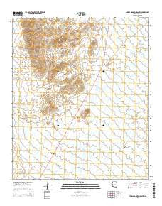 Middle Mountains South Arizona Current topographic map, 1:24000 scale, 7.5 X 7.5 Minute, Year 2014