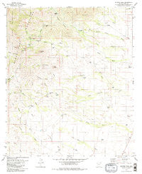 Mildred Peak Arizona Historical topographic map, 1:24000 scale, 7.5 X 7.5 Minute, Year 1979