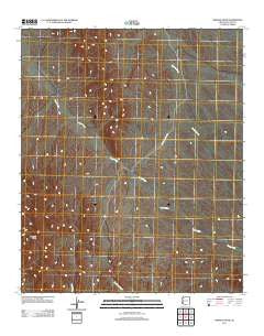 Mohave Peak Arizona Historical topographic map, 1:24000 scale, 7.5 X 7.5 Minute, Year 2011