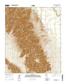 Montezuma Peak Arizona Current topographic map, 1:24000 scale, 7.5 X 7.5 Minute, Year 2014
