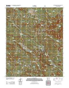 Mormon Mountain Arizona Historical topographic map, 1:24000 scale, 7.5 X 7.5 Minute, Year 2011