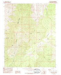 Mount Bangs Arizona Historical topographic map, 1:24000 scale, 7.5 X 7.5 Minute, Year 1985