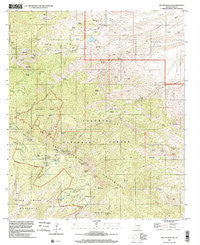 Mount Bigelow Arizona Historical topographic map, 1:24000 scale, 7.5 X 7.5 Minute, Year 1996