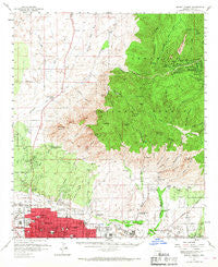 Mount Lemmon Arizona Historical topographic map, 1:62500 scale, 15 X 15 Minute, Year 1957