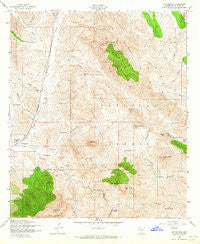 Mt. Hughes Arizona Historical topographic map, 1:24000 scale, 7.5 X 7.5 Minute, Year 1958