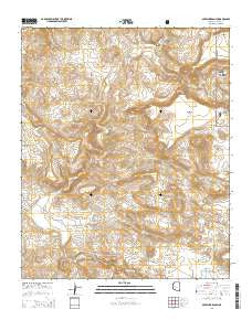 Muleshoe Ranch Arizona Current topographic map, 1:24000 scale, 7.5 X 7.5 Minute, Year 2014