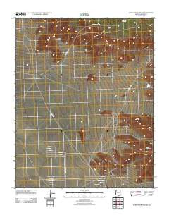 Music Mountains NW Arizona Historical topographic map, 1:24000 scale, 7.5 X 7.5 Minute, Year 2011