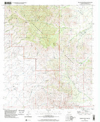 Muskhog Mountain Arizona Historical topographic map, 1:24000 scale, 7.5 X 7.5 Minute, Year 1996