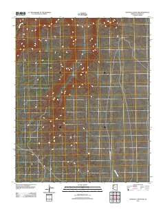 National Canyon SW Arizona Historical topographic map, 1:24000 scale, 7.5 X 7.5 Minute, Year 2011