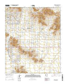 New River SE Arizona Current topographic map, 1:24000 scale, 7.5 X 7.5 Minute, Year 2014