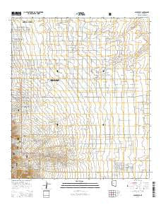Nicksville Arizona Current topographic map, 1:24000 scale, 7.5 X 7.5 Minute, Year 2014