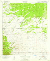 Nicksville Arizona Historical topographic map, 1:24000 scale, 7.5 X 7.5 Minute, Year 1952