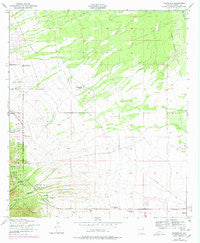 Nicksville Arizona Historical topographic map, 1:24000 scale, 7.5 X 7.5 Minute, Year 1952