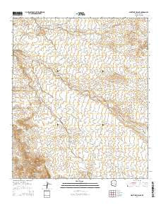 Ninetysix Hills NE Arizona Current topographic map, 1:24000 scale, 7.5 X 7.5 Minute, Year 2014