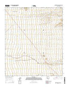 Ninetysix Hills SW Arizona Current topographic map, 1:24000 scale, 7.5 X 7.5 Minute, Year 2014