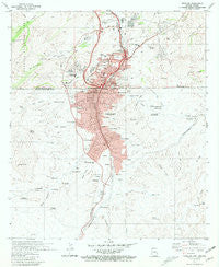 Nogales Arizona Historical topographic map, 1:24000 scale, 7.5 X 7.5 Minute, Year 1981