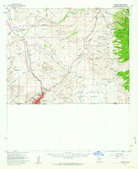 Nogales Arizona Historical topographic map, 1:62500 scale, 15 X 15 Minute, Year 1958