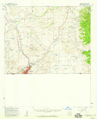Nogales Arizona Historical topographic map, 1:62500 scale, 15 X 15 Minute, Year 1958