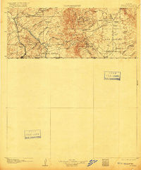 Nogales Arizona Historical topographic map, 1:125000 scale, 30 X 30 Minute, Year 1905