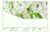 Nogales Arizona Historical topographic map, 1:250000 scale, 1 X 2 Degree, Year 1956