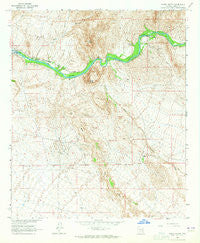 North Butte Arizona Historical topographic map, 1:24000 scale, 7.5 X 7.5 Minute, Year 1964