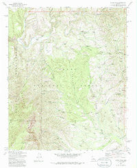 North Peak Arizona Historical topographic map, 1:24000 scale, 7.5 X 7.5 Minute, Year 1973