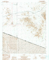O'Neill Hills Arizona Historical topographic map, 1:24000 scale, 7.5 X 7.5 Minute, Year 1990