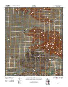 Oatman Mountain Arizona Historical topographic map, 1:24000 scale, 7.5 X 7.5 Minute, Year 2011