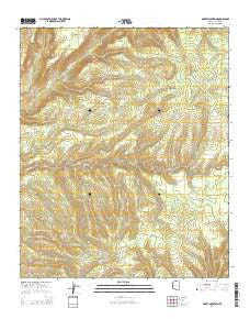 Odart Mountain Arizona Current topographic map, 1:24000 scale, 7.5 X 7.5 Minute, Year 2014