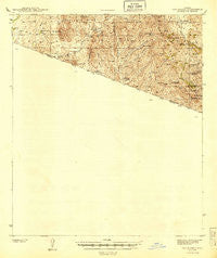 Oro Blanco Arizona Historical topographic map, 1:62500 scale, 15 X 15 Minute, Year 1944