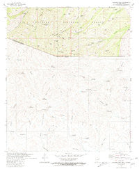 Pajarito Peak Arizona Historical topographic map, 1:24000 scale, 7.5 X 7.5 Minute, Year 1981