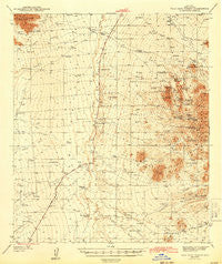 Palo Alto Ranch Arizona Historical topographic map, 1:62500 scale, 15 X 15 Minute, Year 1943