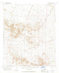 Palomas Mts Arizona Historical topographic map, 1:62500 scale, 15 X 15 Minute, Year 1965