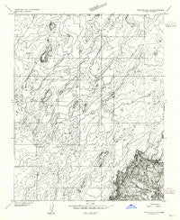 Paria Plateau SE Arizona Historical topographic map, 1:24000 scale, 7.5 X 7.5 Minute, Year 1954